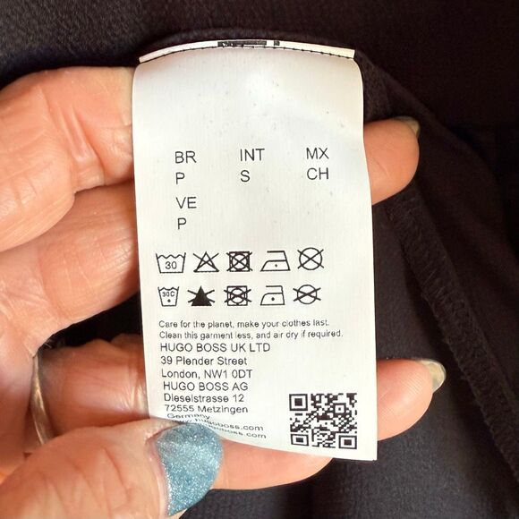 NWT BOSS Orange “Dorena” A-Line dress in black. Size S - Picture 9 of 14